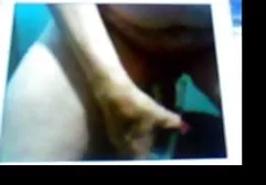 blonde with a finger in the ass