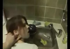 Homemade fuck in the bathroom with oil