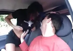 Dad is testing cream and girlfriend son